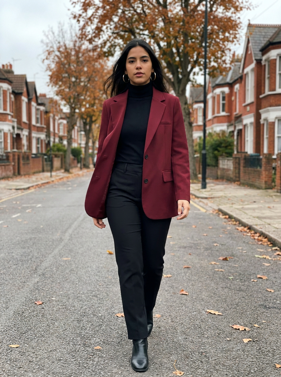 Harper Single-Breasted Blazer – how it looks worn