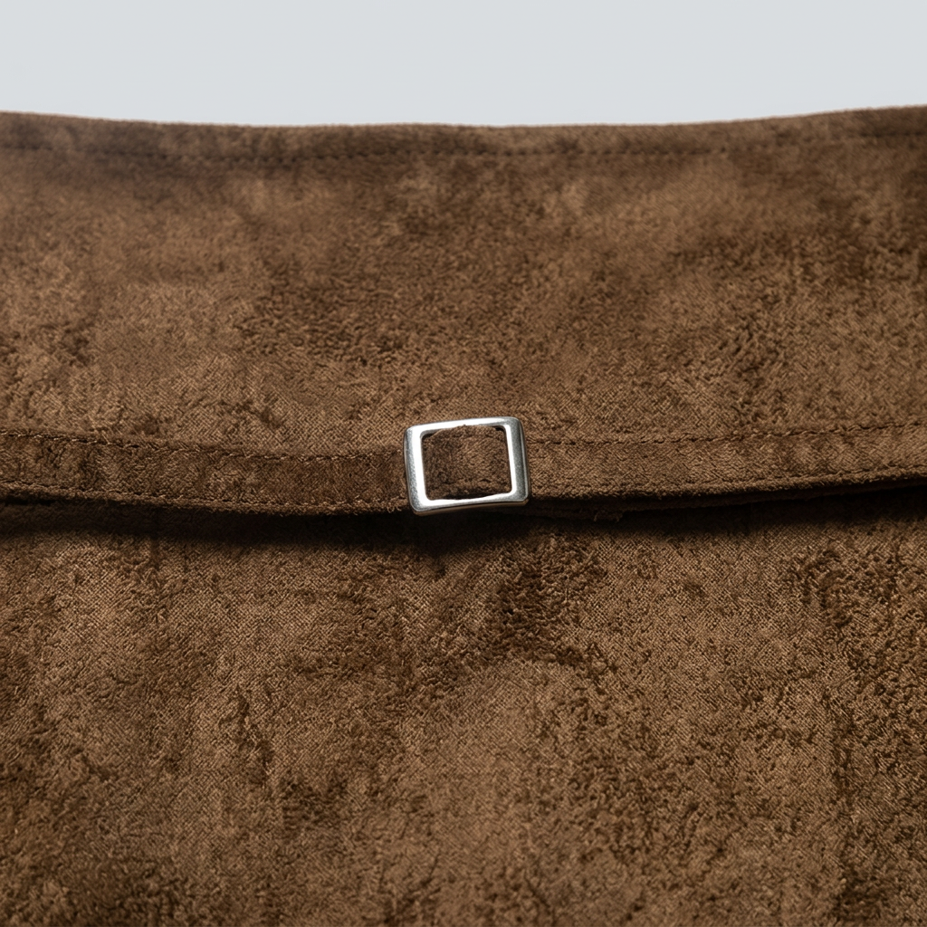 Bronwyn Suede Mini Skirt - Brown - detail