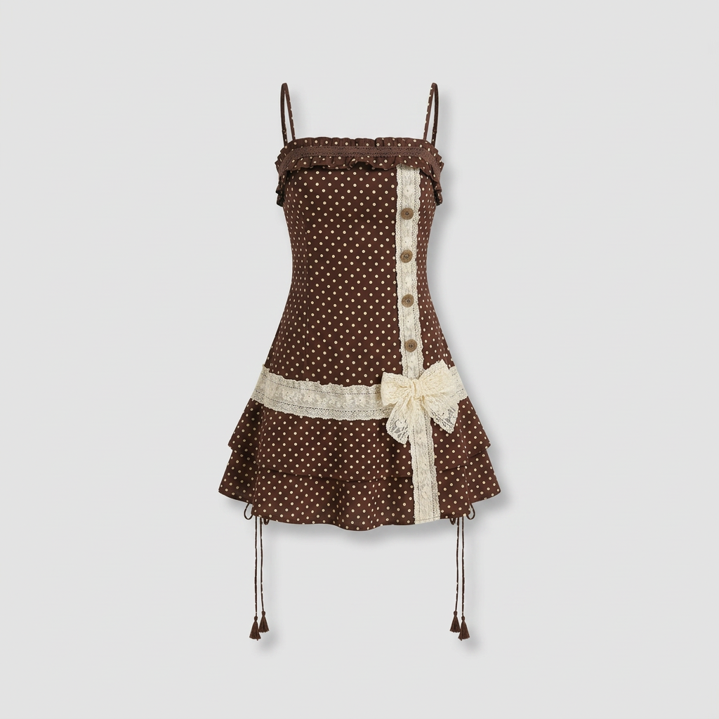 Coralie Polka Dress – front view