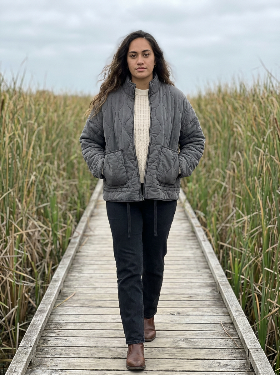 Tamsin Quilted Liner Jacket – how it looks worn