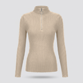 Ivy Ribbed Half-Zip Sweater
