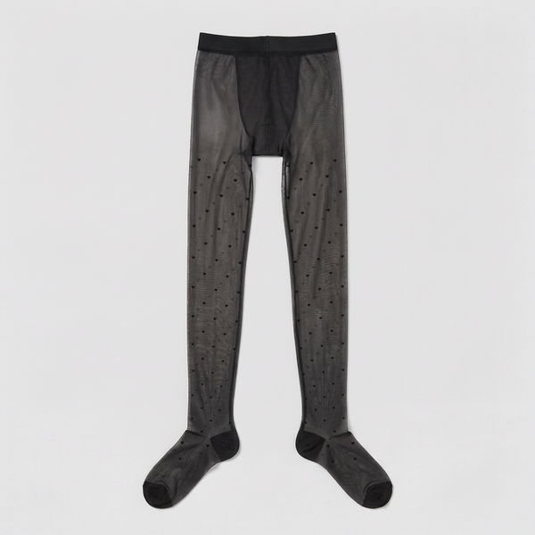 Lulu Heart Sheer Tights