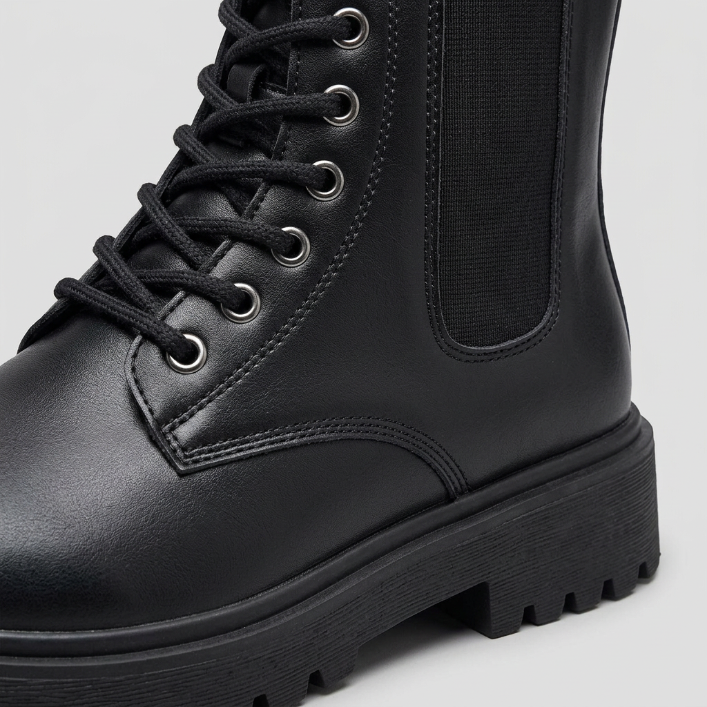 Marlowe Chunky Chelsea Boots - Black - detail