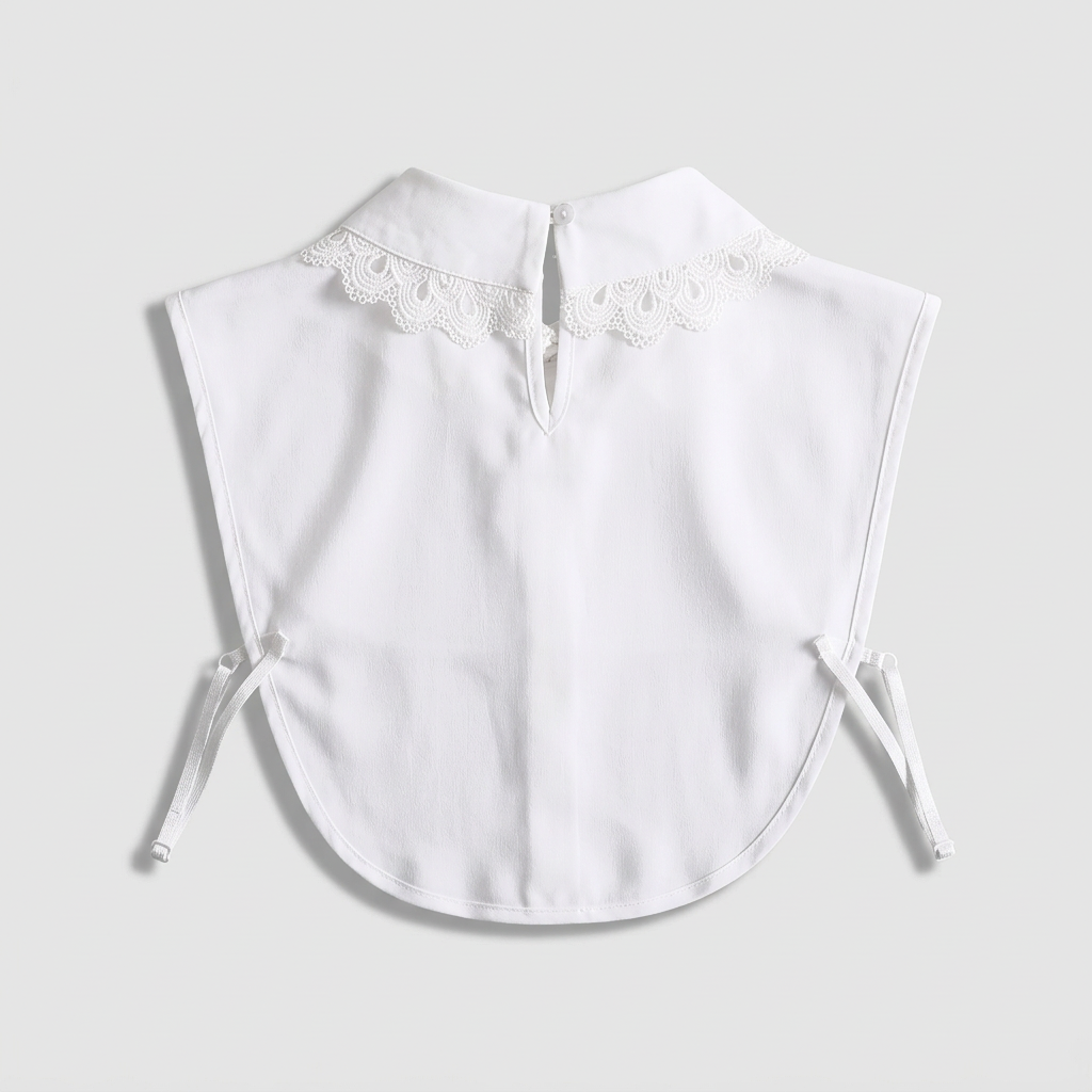 Pia Detachable Peter Pan Collar - Lace - back