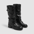 Ravenna Biker Boots - Black - front