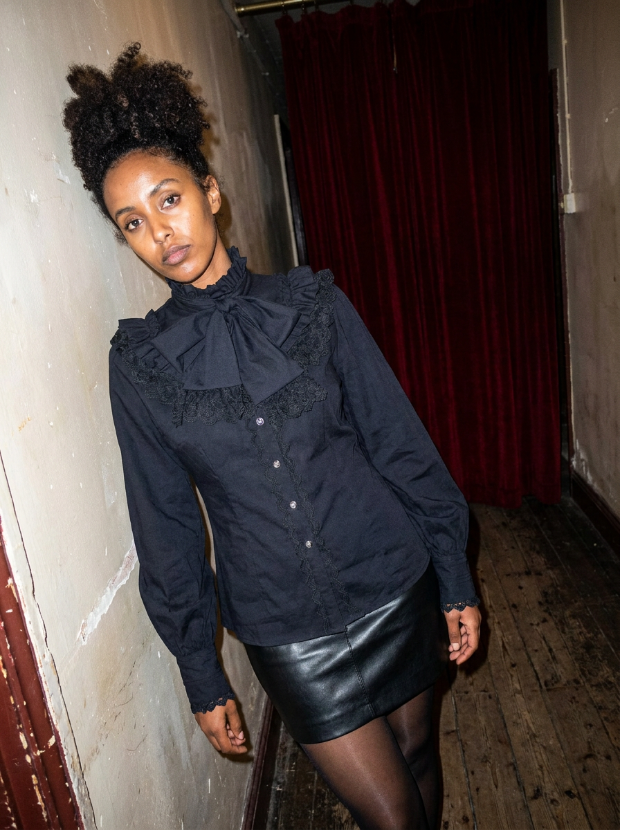 Adeline Ruffle Poet Blouse – how it looks worn