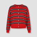 Marlowe Stripe Cardigan – front view