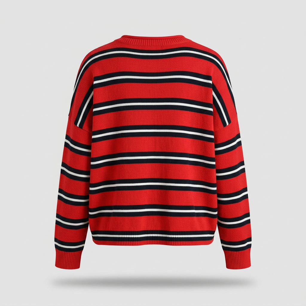 Marlowe Stripe Cardigan – back view
