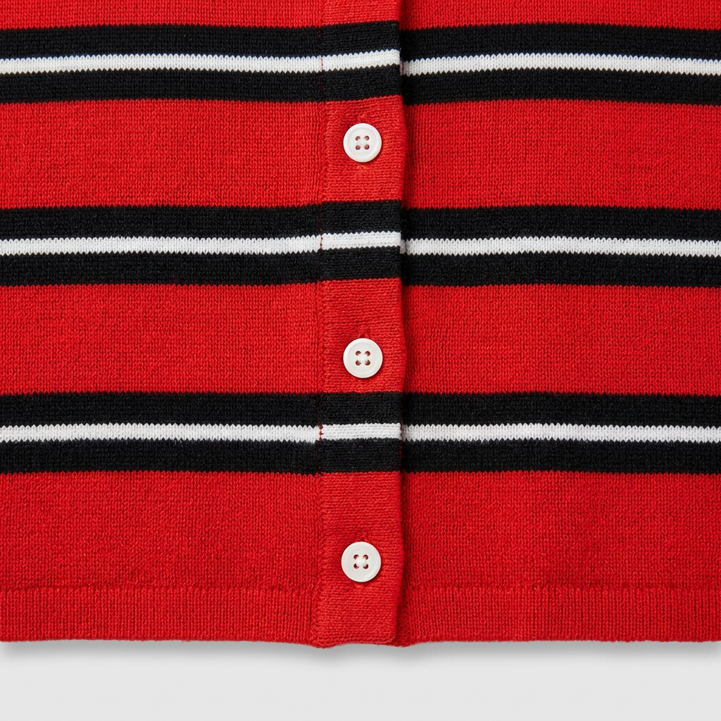 Marlowe Stripe Cardigan – detail view