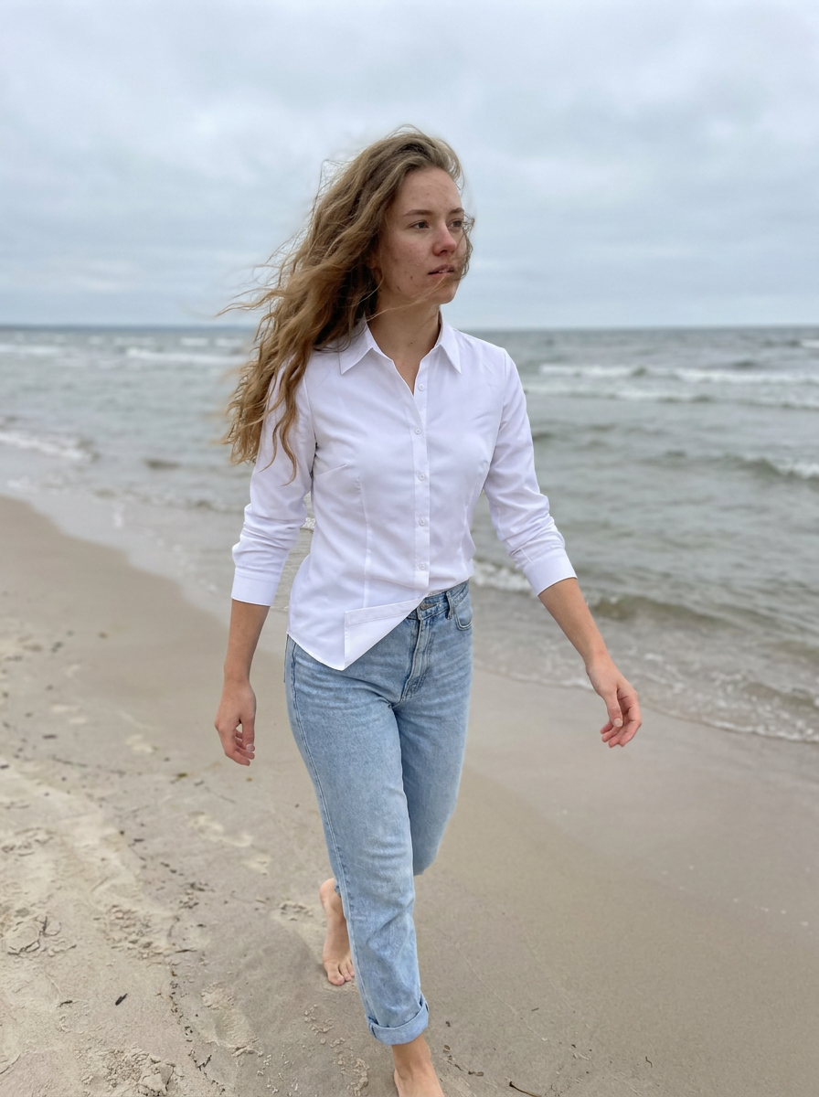 Elise Classic Fitted Shirt – how it looks worn